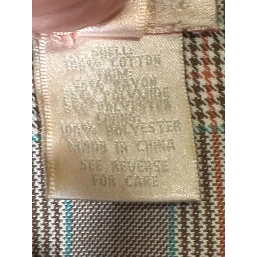 Lucca Blu Women's Herringbone Tweed Jacket/Skirt Set Lace Applique Size 4 Lined - Picture 11 of 11